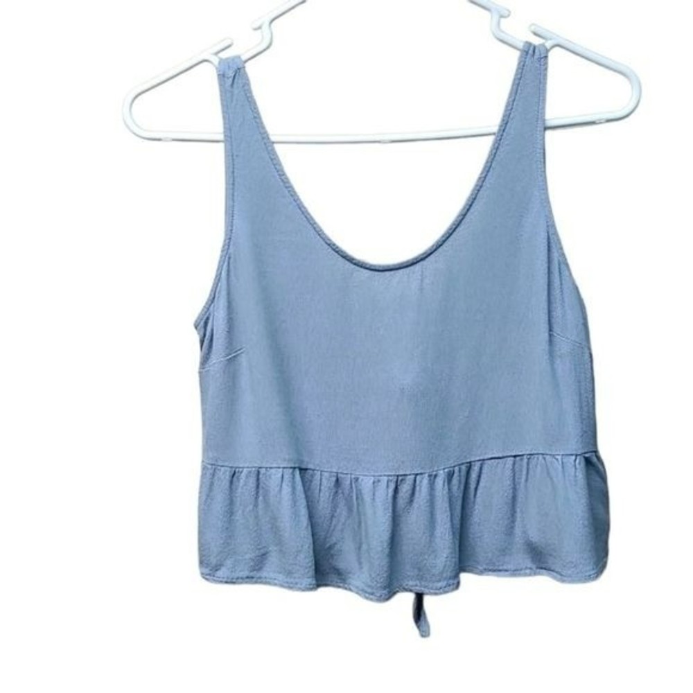 LA Hearts womens tank tie back crop top medium